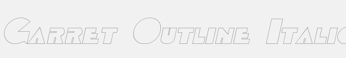 Garret Outline Italic