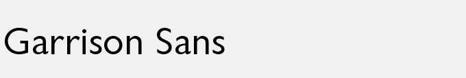 Garrison Sans