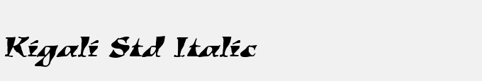 Kigali Std Italic