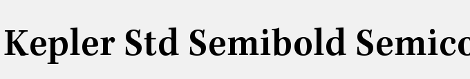 Kepler Std Semibold Semicondensed Caption