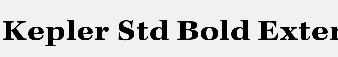 Kepler Std Bold Extended Caption