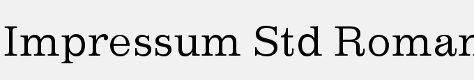 Impressum Std Roman
