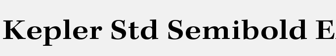 Kepler Std Semibold Extended