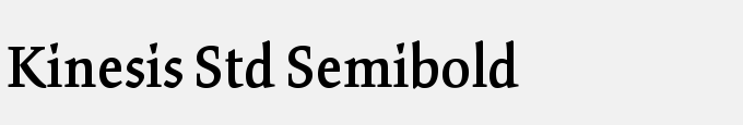Kinesis Std Semibold