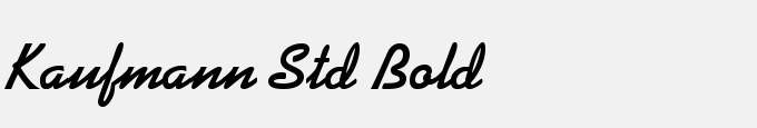 Kaufmann Std Bold