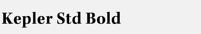 Kepler Std Bold