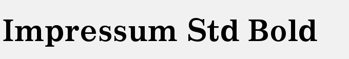 Impressum Std Bold