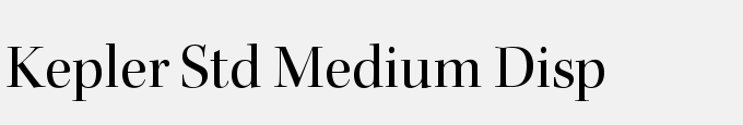 Kepler Std Medium Display