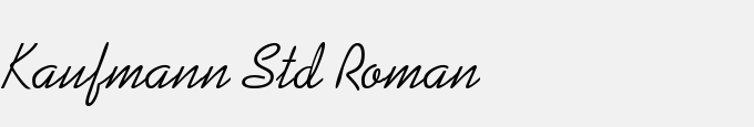 Kaufmann Std Roman