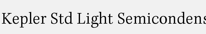 Kepler Std Light Semicondensed Caption