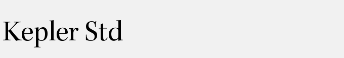 Kepler Std Subhead