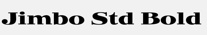 Jimbo Std Bold Expanded