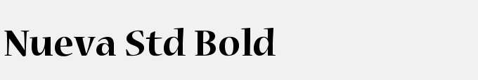 Nueva Std Bold