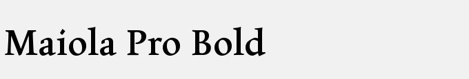 Maiola Pro Bold