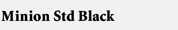 Minion Std Black