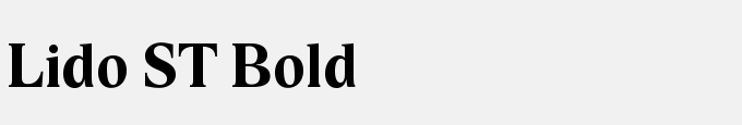 Lido ST Bold