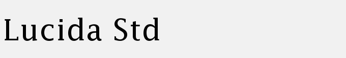 Lucida Std Roman