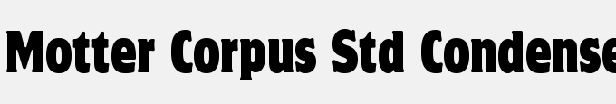 Motter Corpus Std Condensed