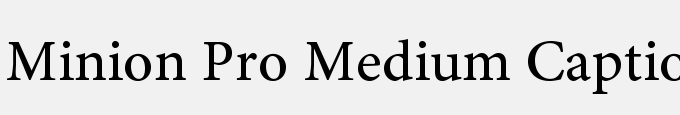 Minion Pro Medium Caption