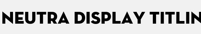 Neutra Display Titling