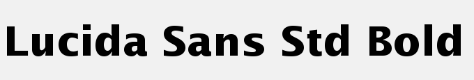 Lucida Sans Std Bold