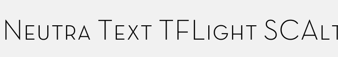 Neutra Text TF Light SC Alt