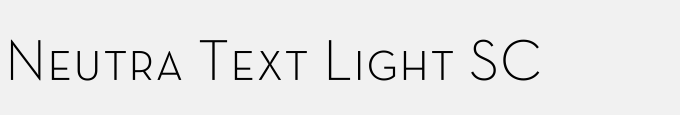 Neutra Text Light SC