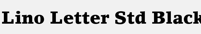 Lino Letter Std Black