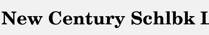 New Century Schoolbook LT Std Bold