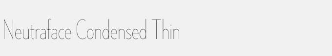 Neutraface Condensed Thin