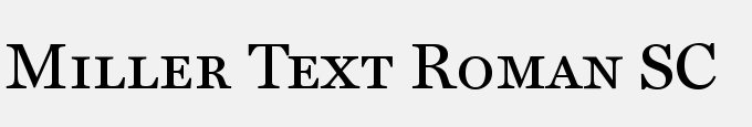 Miller Text-Roman SC