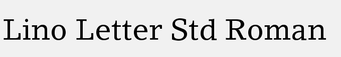 Lino Letter Std Roman