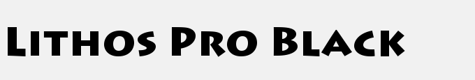 Lithos Pro Black