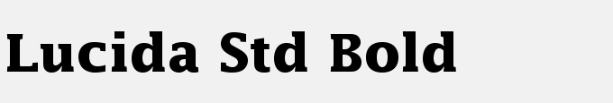 Lucida Std Bold