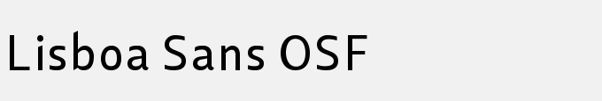 Lisboa Sans OSF