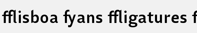 Lisboa Sans Ligatures Bold