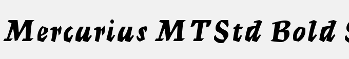 Mercurius MT Std Bold Script