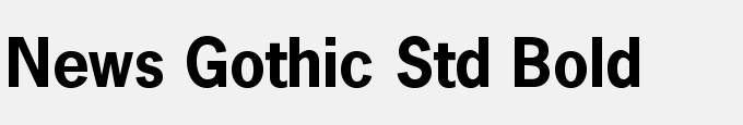 News Gothic Std Bold