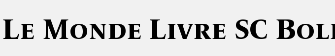 Le Monde Livre SC Bold