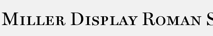 Miller Display-Roman SC