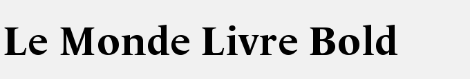 Le Monde Livre Bold