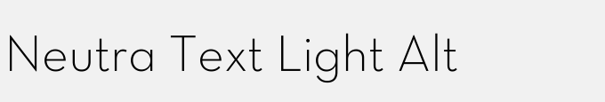 Neutra Text Light Alt