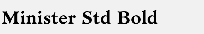 Minister Std Bold