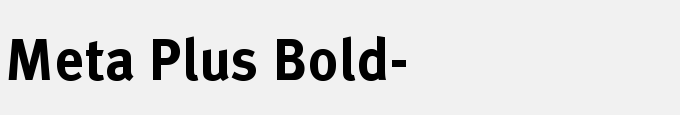 Meta Plus Bold-