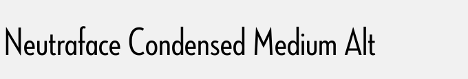 Neutraface Condensed Medium Alt