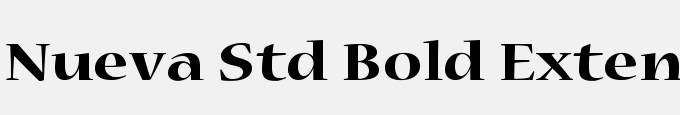 Nueva Std Bold Extended