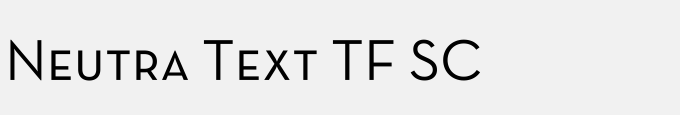 Neutra Text TF SC