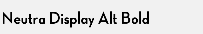 Neutra Display Alt Bold