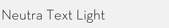 Neutra Text Light