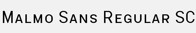 Malmo Sans Regular SC
